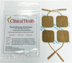 1.5"x1.5" Tan Cloth Topping, High Quality, Premium Gel Electrodes