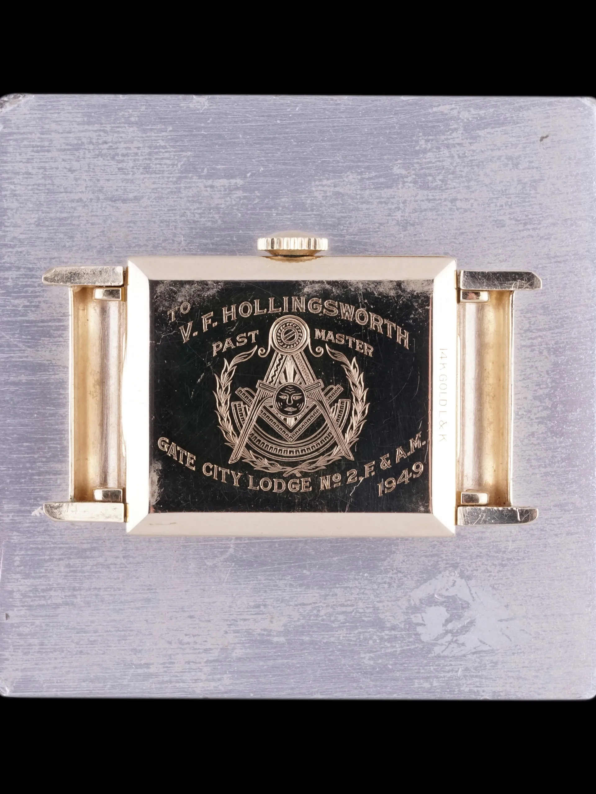 1940s Hamilton 14K YG Cal. 982 "Freemasons"