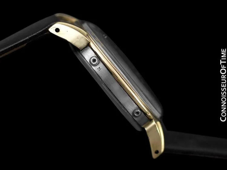 1940's Movado Vintage Triple Calendar Moon Phase - Stainless Steel & 14K Gold - The Celestograph