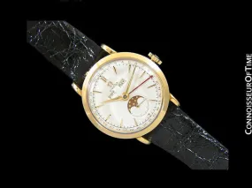 1948 Omega Cosmic Vintage Triple Date Watch with Moon Phase - 18K Gold
