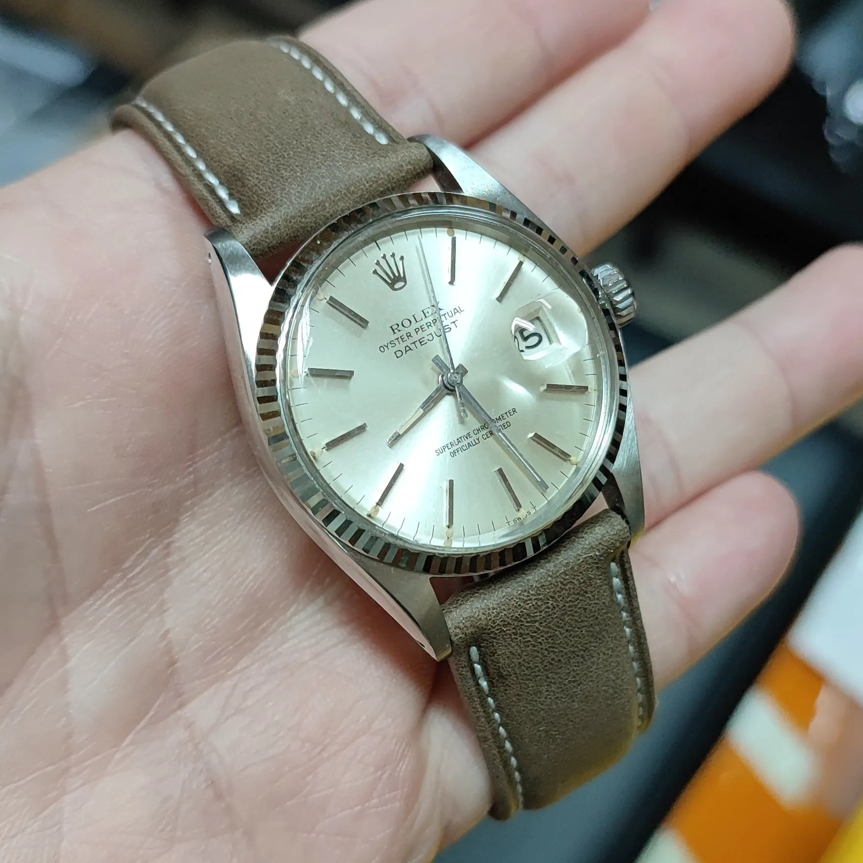 19mm, 20mm, 21mm Thunder Gray Soft Calf Leather Watch Strap, Quick Release Spring Bars