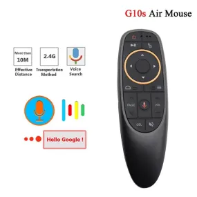 2.4G Wireless Gyroscope IR Learning Voice Remote Control G10S for Android TV Boxes