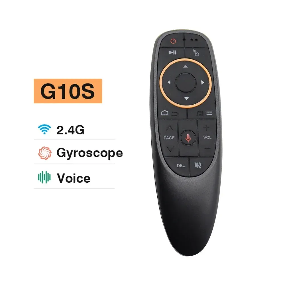2.4G Wireless Gyroscope IR Learning Voice Remote Control G10S for Android TV Boxes