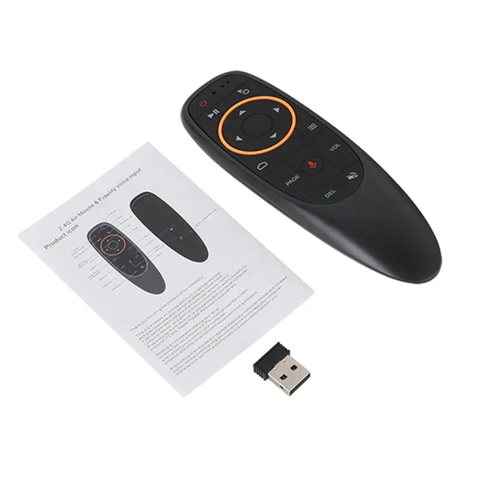 2.4G Wireless Gyroscope IR Learning Voice Remote Control G10S for Android TV Boxes