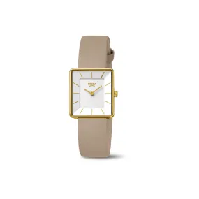 3351-04 - Ladies Titanium Beige Dress Watch