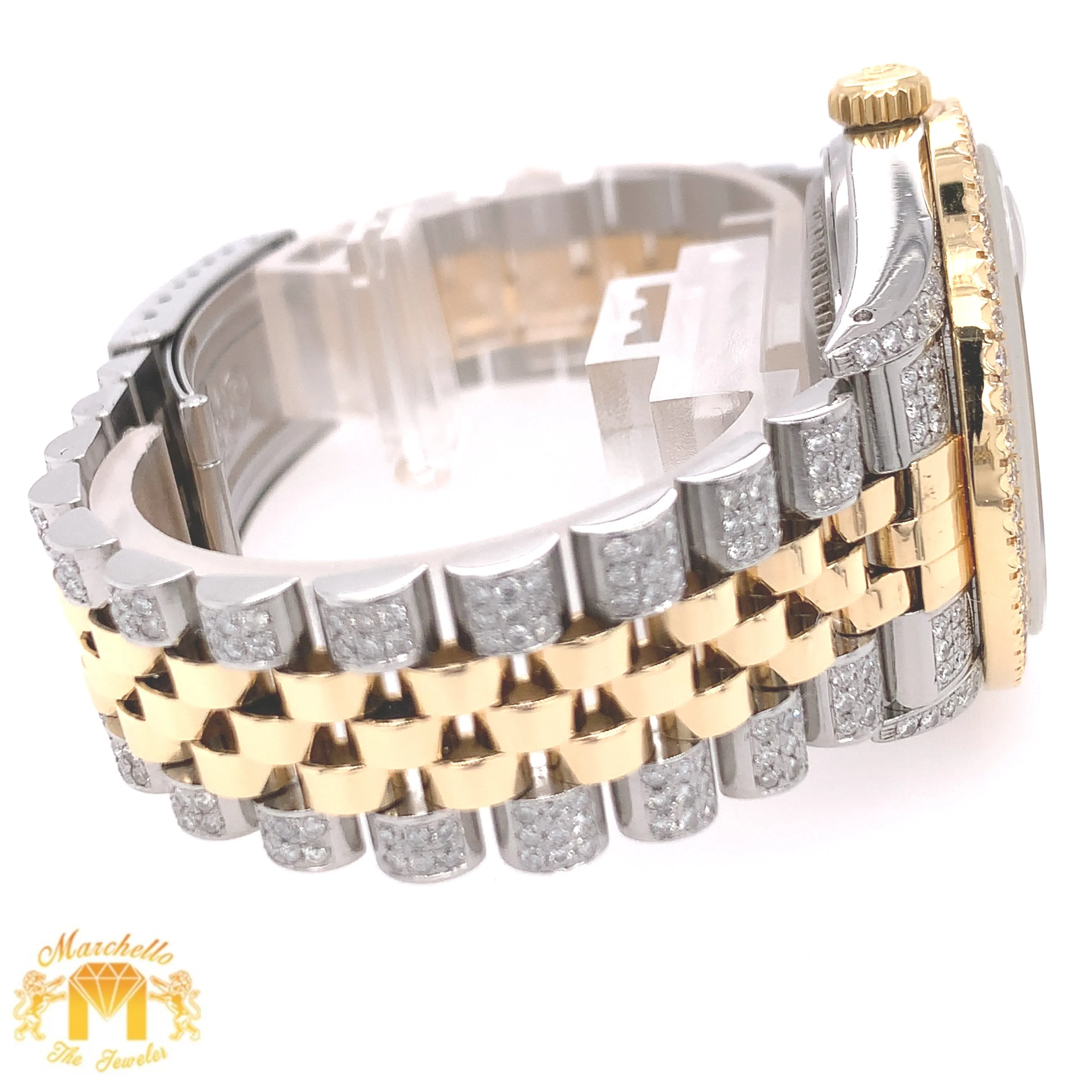 36mm Stainless Steel Rolex Datejust Watch with Two-tone Jubilee Bracelet (quick-set, choose your color)