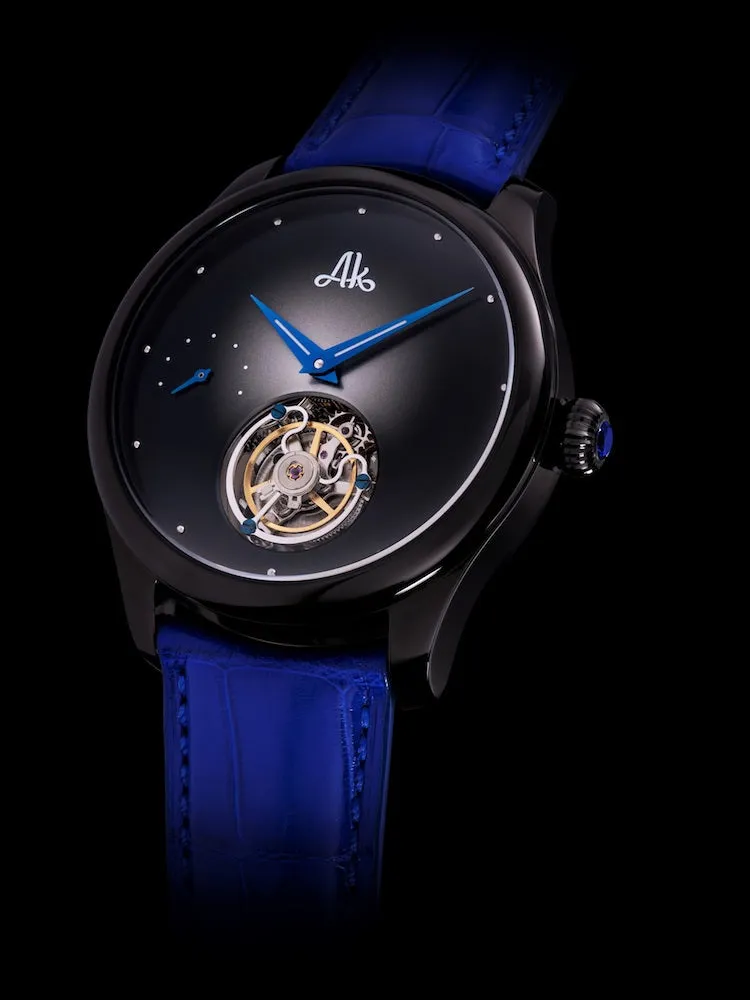 AK Watch Stellaris Tourbillon Black Dial