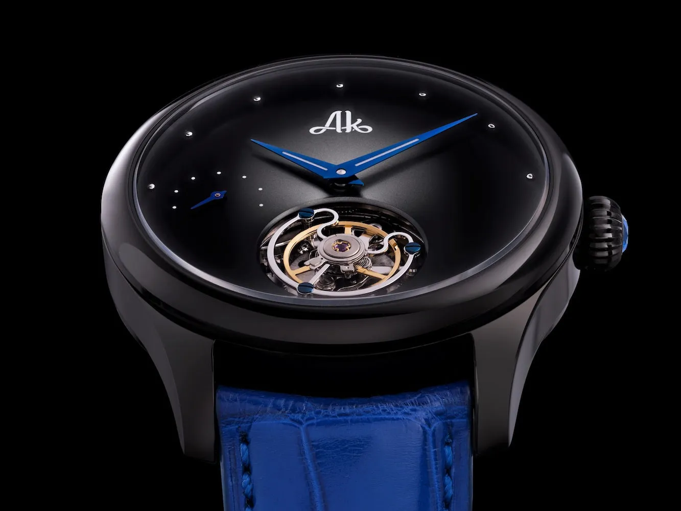 AK Watch Stellaris Tourbillon Black Dial