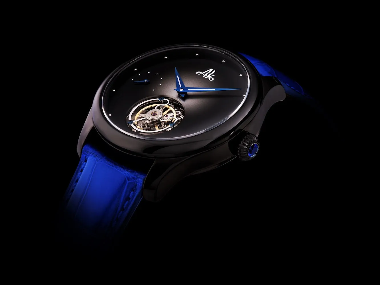 AK Watch Stellaris Tourbillon Black Dial