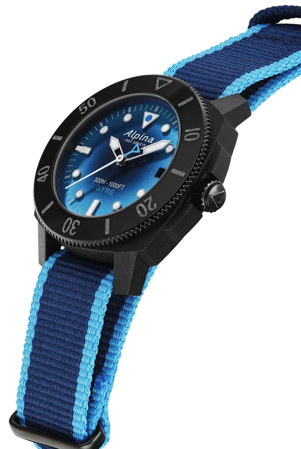Alpina Watch Seastrong Diver Gyre Smoke Blue Ladies