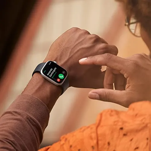 Apple Watch Series 8 [GPS 41mm] Smart Watch w/ (Product) RED Aluminum Case with (Product) RED Sport Band - S/M. Fitness Tracker, Blood Oxygen & ECG Apps, Always-On Retina Display, Water Resistant