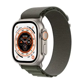 Apple Watch Ultra (GPS   Cellular, 49mm) Smartwatch - Titangehäuse, Alpine Loop Grün - Large. Fitnesstracker, präzisesGPS, Aktionstaste, extra Lange Batterielaufzeit, helleres Retina Display