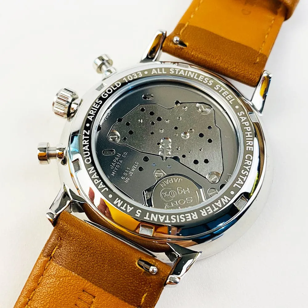 ARIES GOLD VENTURER G 1033 S-S CHRONOGRAPH MEN'S WATCH