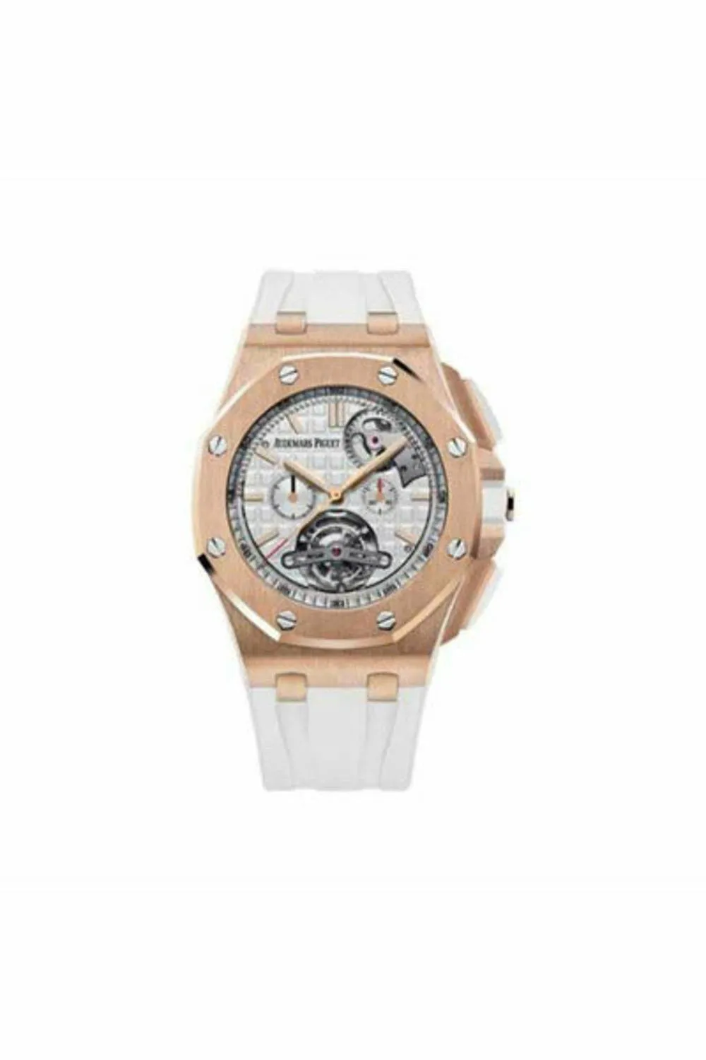 audemars piguet royal oak offshore tourbillon rose gold silver dial