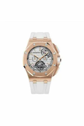 audemars piguet royal oak offshore tourbillon rose gold silver dial