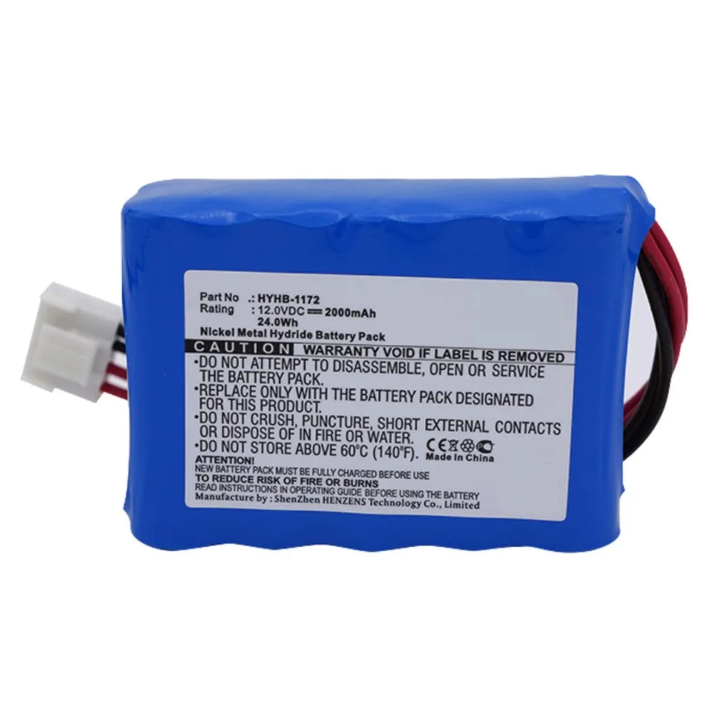 Batteries N Accessories BNA-WB-H9352 Medical Battery - Ni-MH, 12V, 2000mAh, Ultra High Capacity - Replacement for Biomed HYHB-1172 Battery