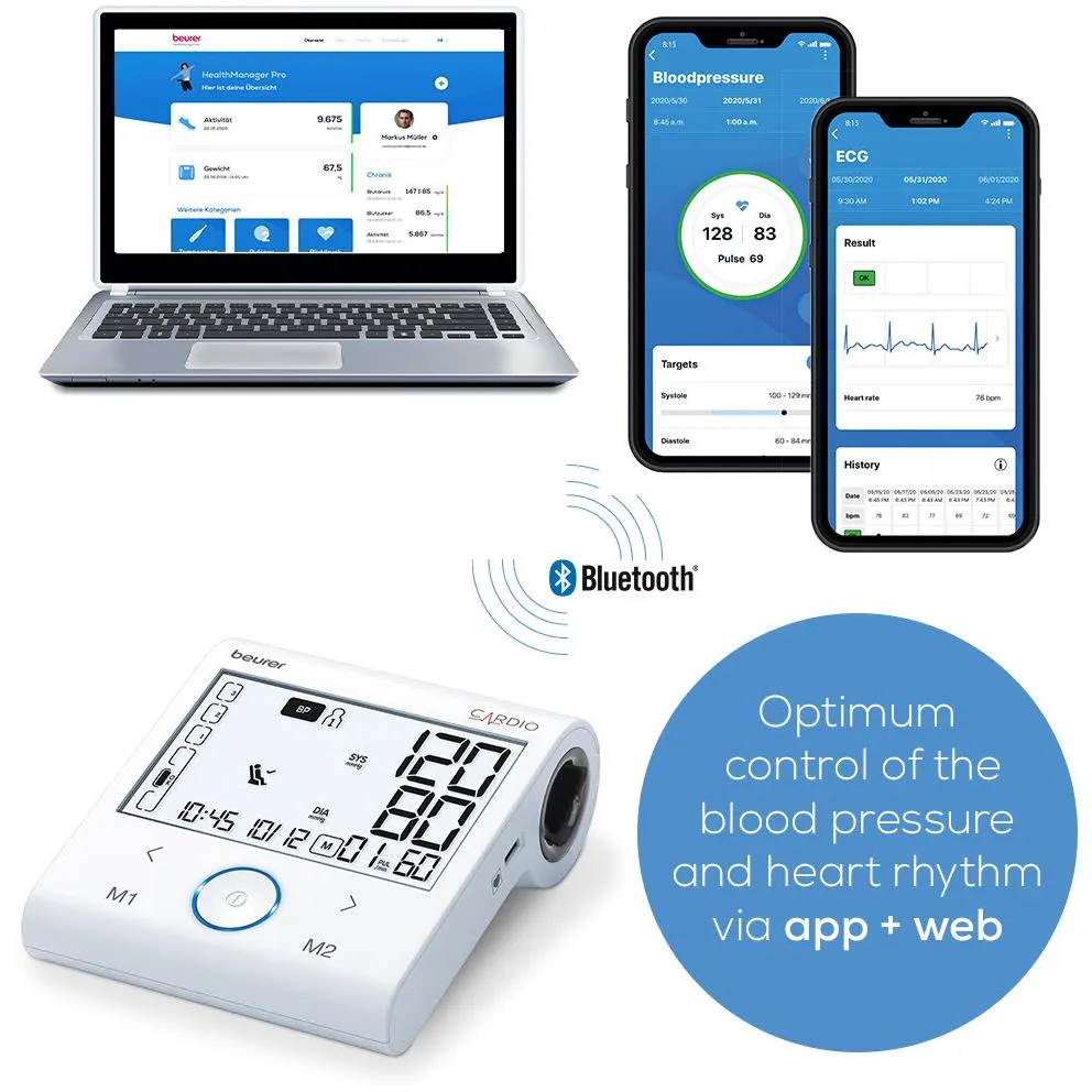 Beurer BM96 Cardio Blood Pressure Monitor with ECG Function