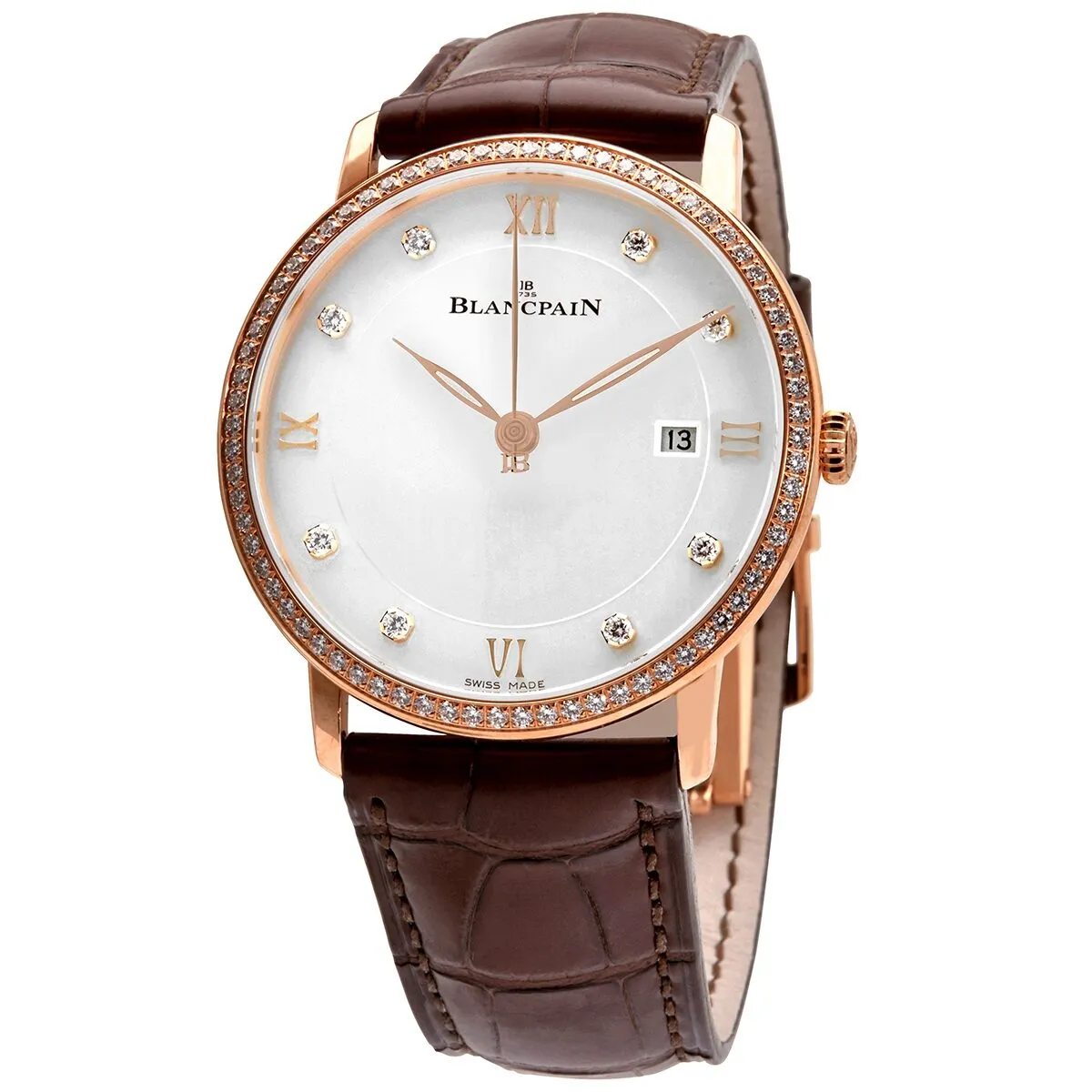 Blancpain Villeret 18kt Rose Gold Automatic Men's Watch 6651-2987-55B