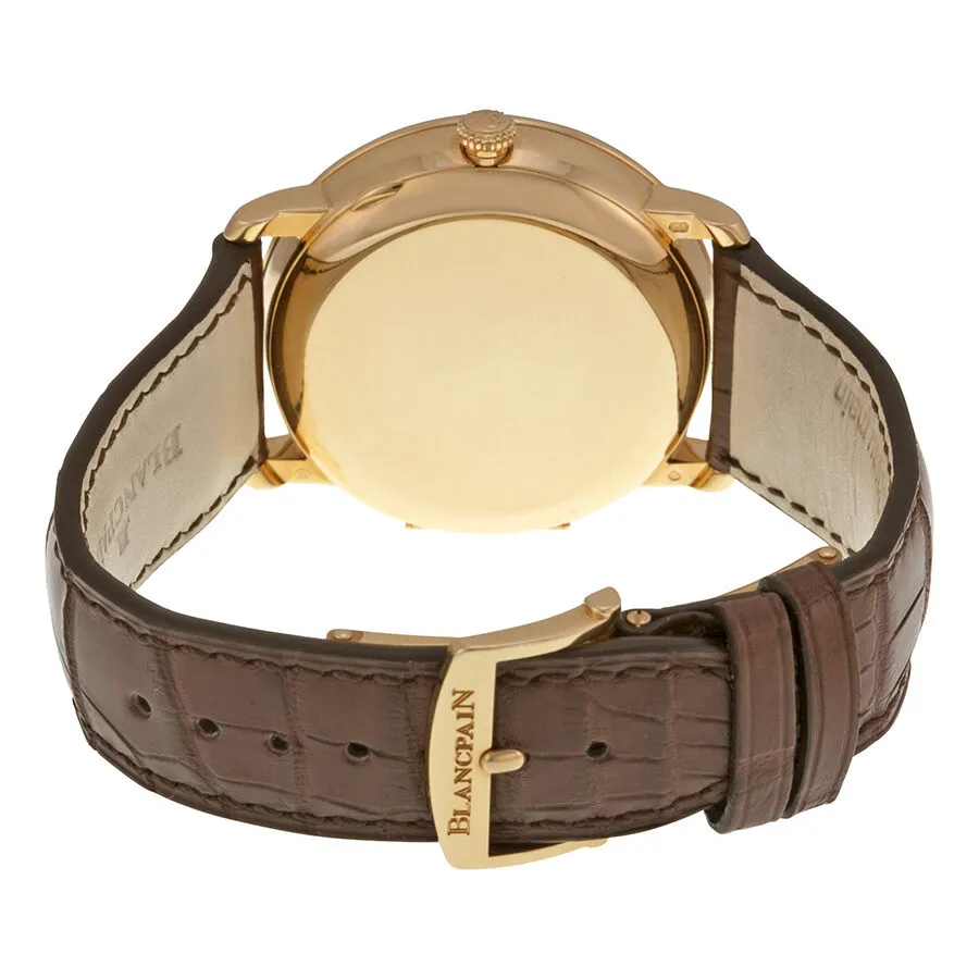 Blancpain Villeret Moonphase & Complete Calendar Automatic Oplaine Dial Brown Leather Men's Watch 6664-3642-55B