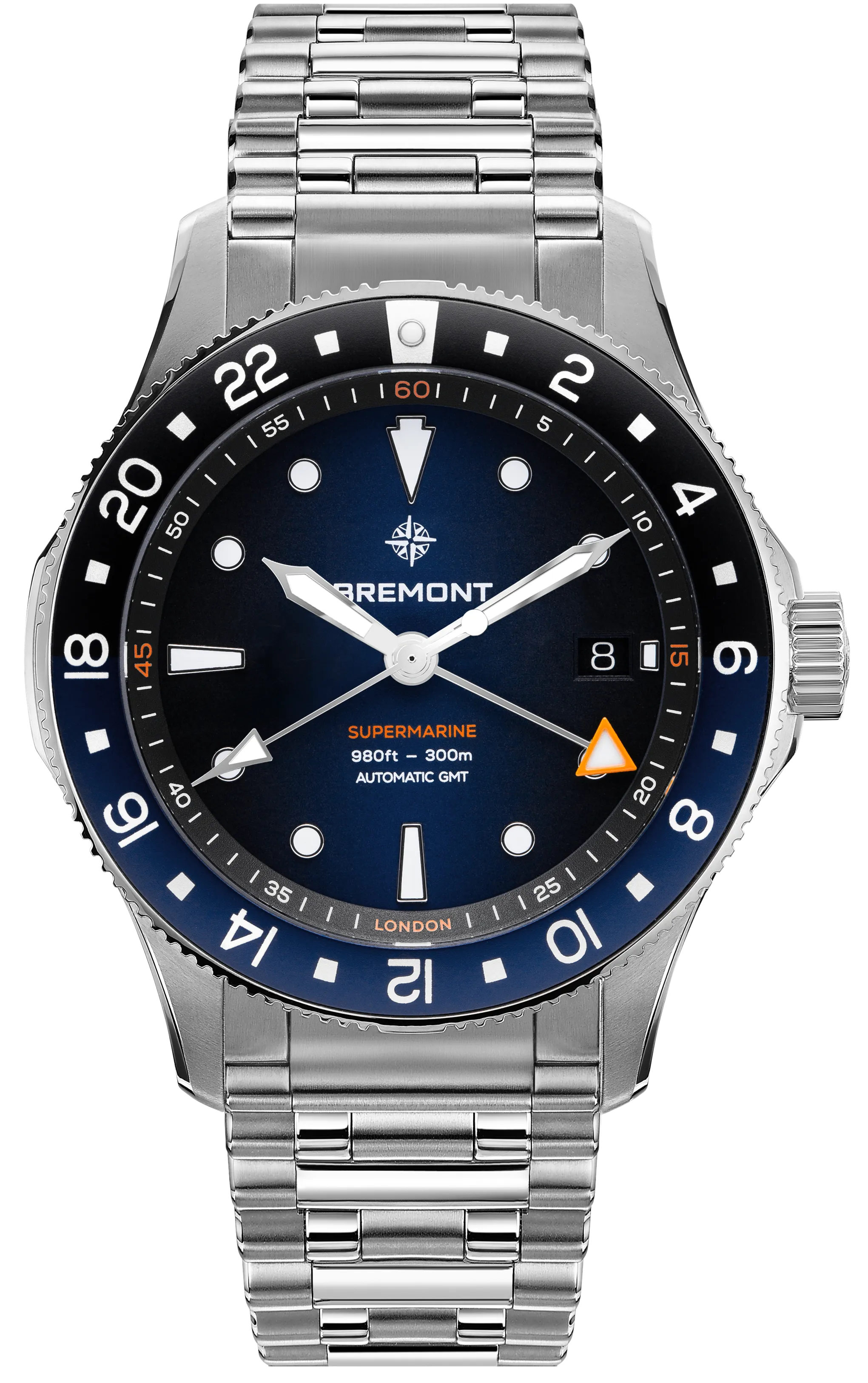 Bremont Supermarine 300M GMT Blue Black Bracelet Limited Edition