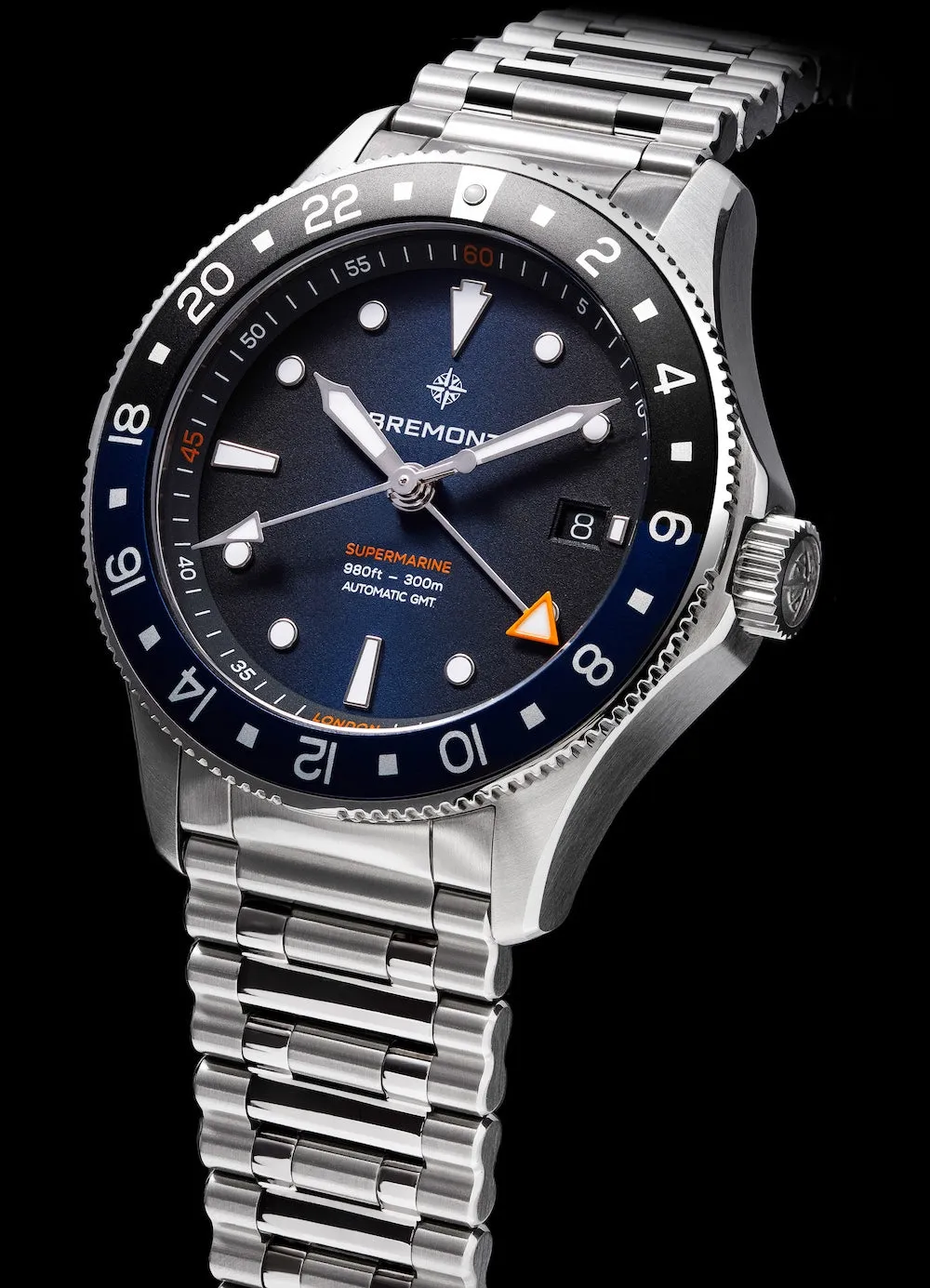 Bremont Supermarine 300M GMT Blue Black Bracelet Limited Edition