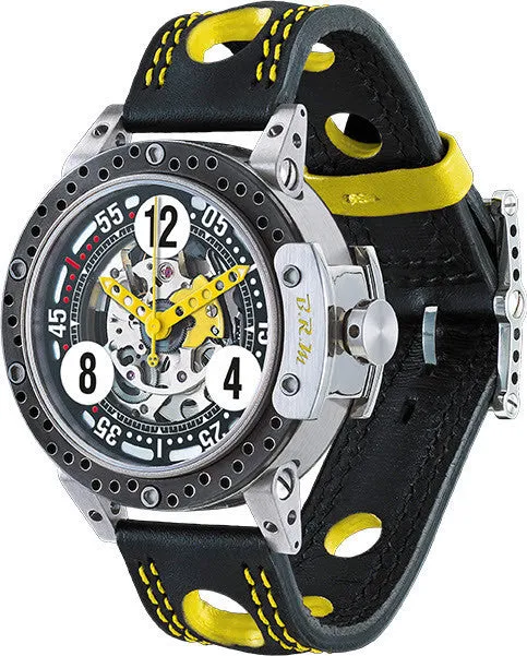 B.R.M. Watch DDF6-44 Skeleton Yellow Hands