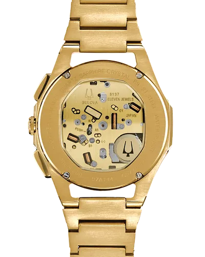 Bulova 97A144 Curv Gold Stainless Steel Strap Men Watches
