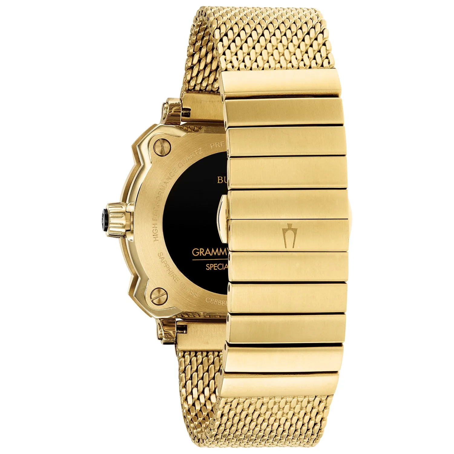 Bulova 97B163 Special Grammy Edition Precisionist Watch Gold 44mm Gold-tone Stainless Men Watches