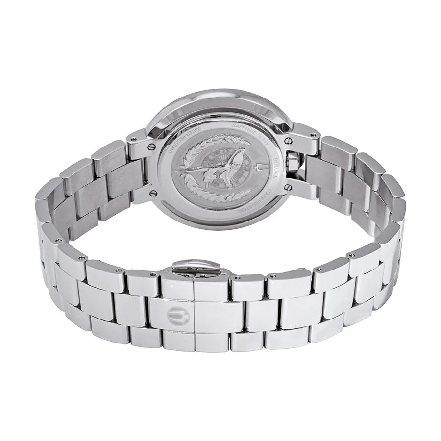 Bulova Rubaiyat Diamond White Dial Ladies Watch 96P184