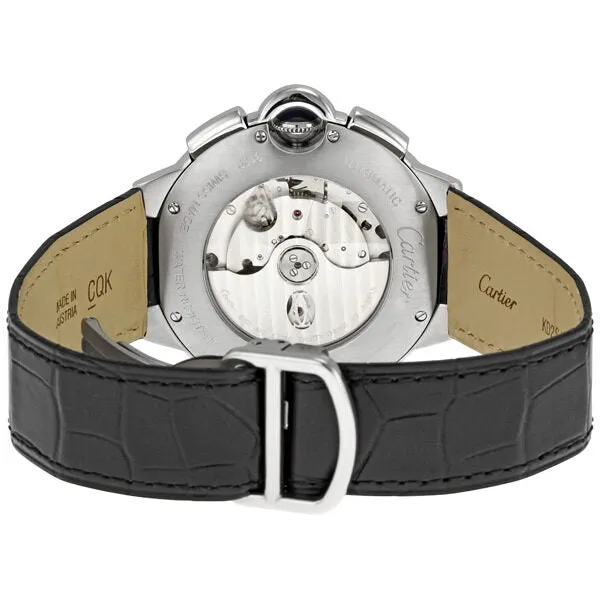 Cartier Ballon Bleu Black Alligator Strap Chronograph Men's Watch W6920003