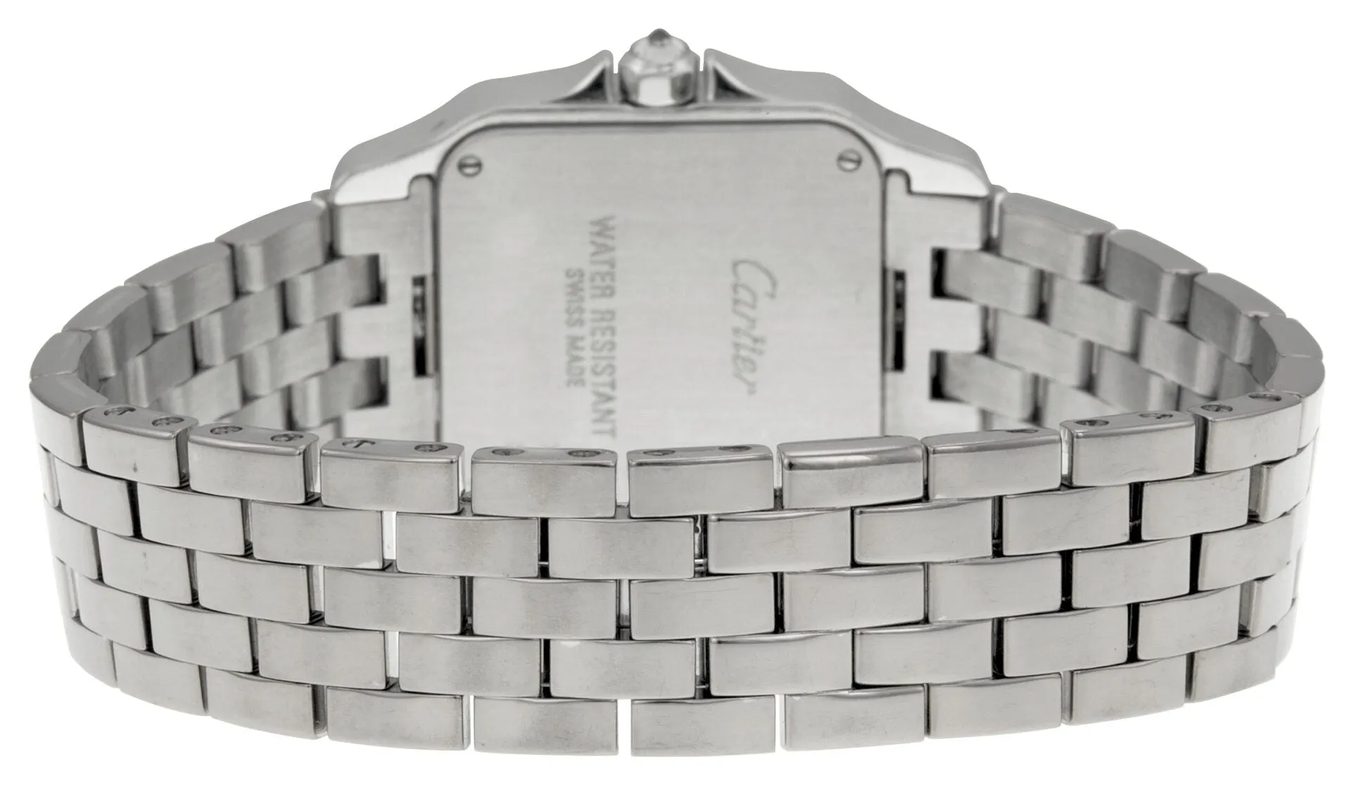 Cartier Santos Demoiselle 18kt White Gold Diamond Large Ladies Watch WF9004Y8