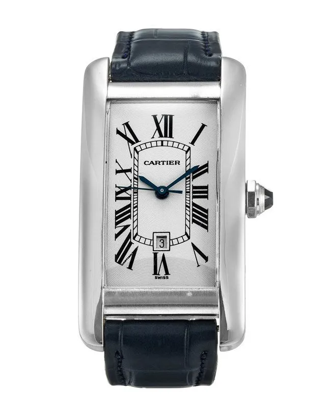 Cartier Tank Americaine 18k White Gold Midsize Watch W2603656