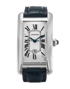 Cartier Tank Americaine 18k White Gold Midsize Watch W2603656