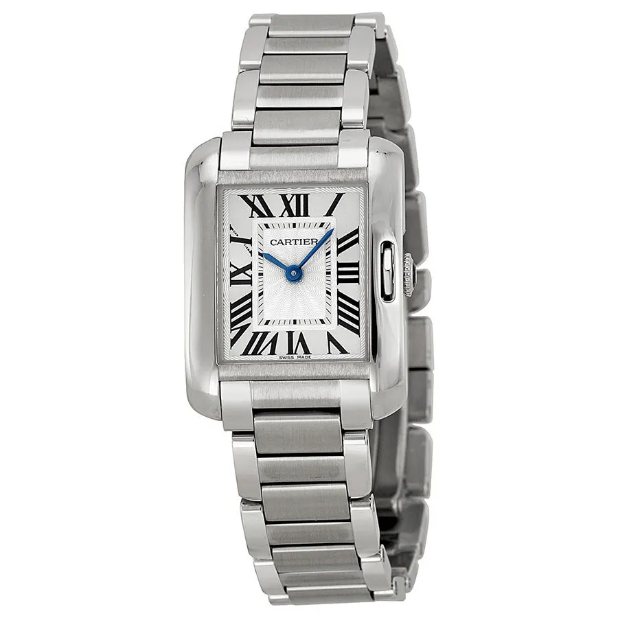 Cartier Tank Anglaise Silver Dial Ladies Watch W5310022