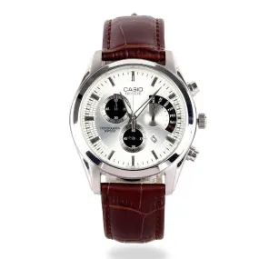 Casio Edifice Women's Brown Leather Strap Chronograph Watch