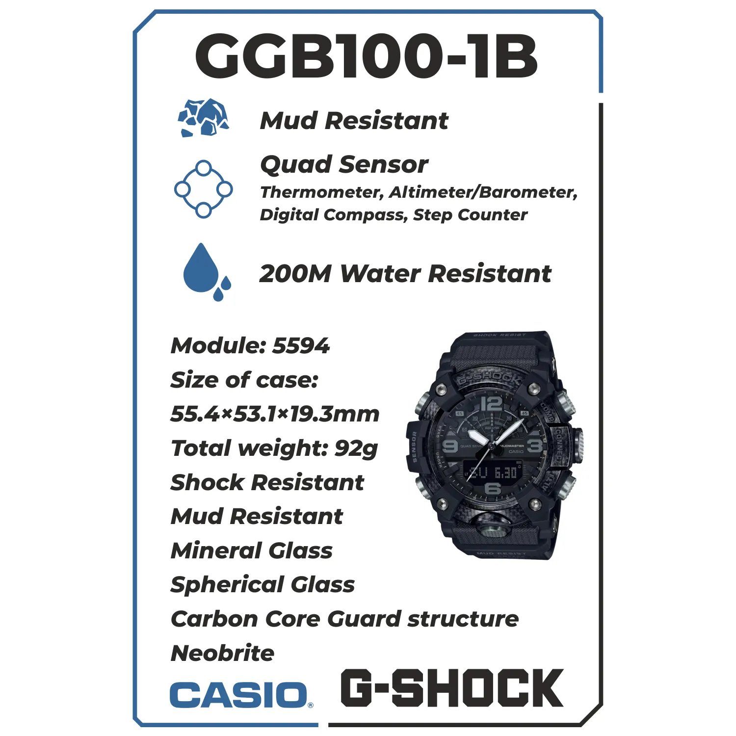 Casio G-Shock Master of G Mudmaster Men's Watch