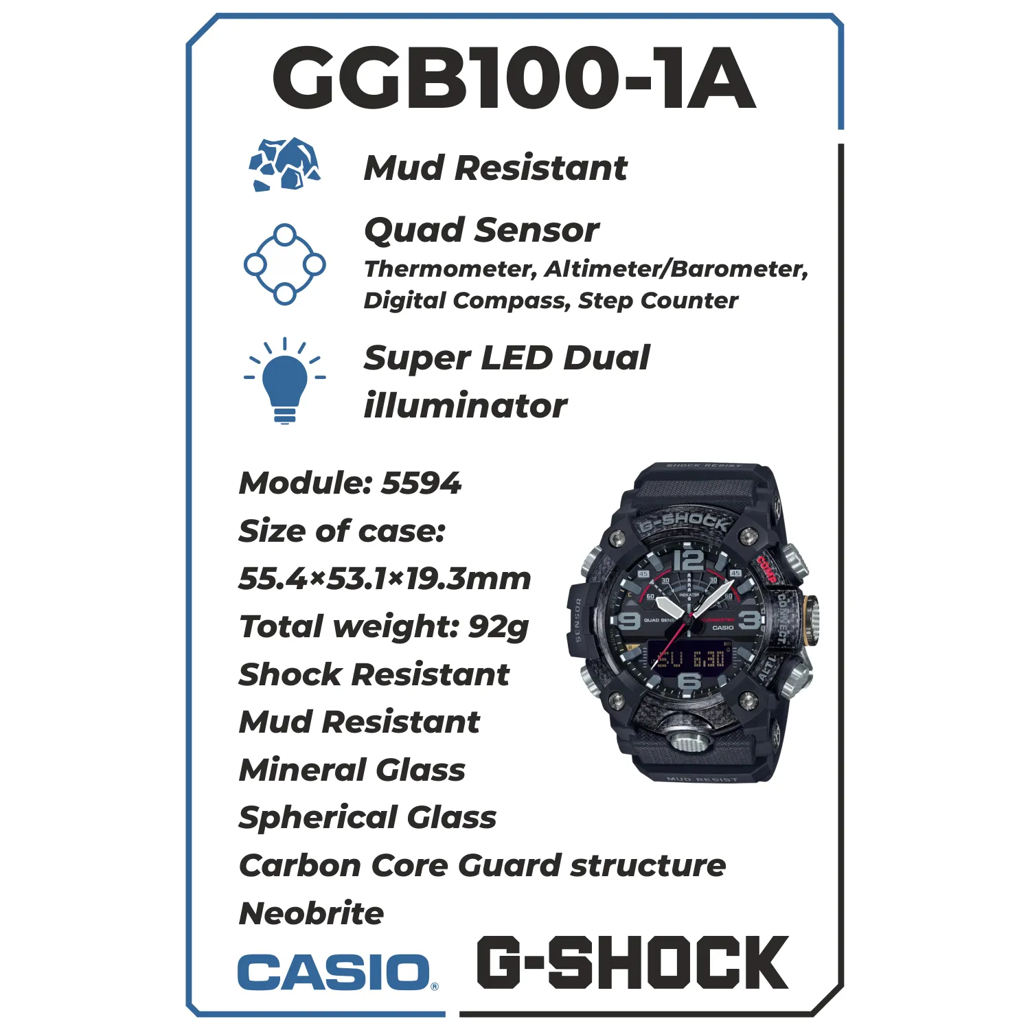 Casio G-Shock Master of G Mudmaster Men's Watch