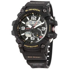 Casio G-Shock Master of G Mudmaster Perpetual Alarm World Time Chronograph Quartz Analog-Digital Black Dial Men's Watch GG-1000-1ADR