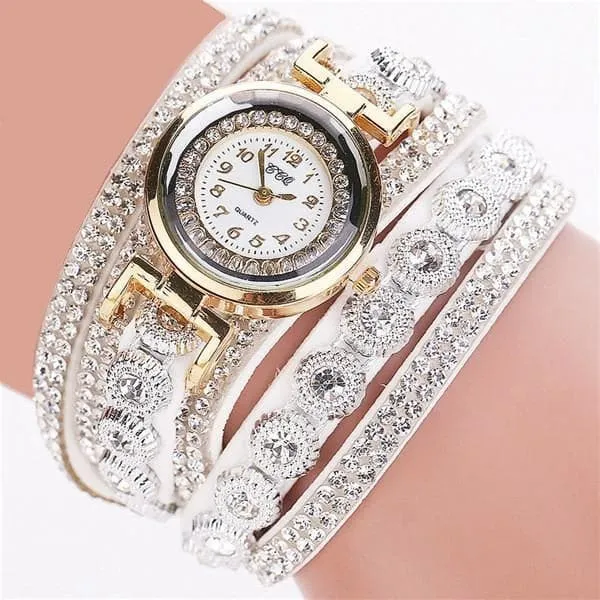 CCQ Women's Fashion Genuine Leather Luxury Straps Bracelet Watch