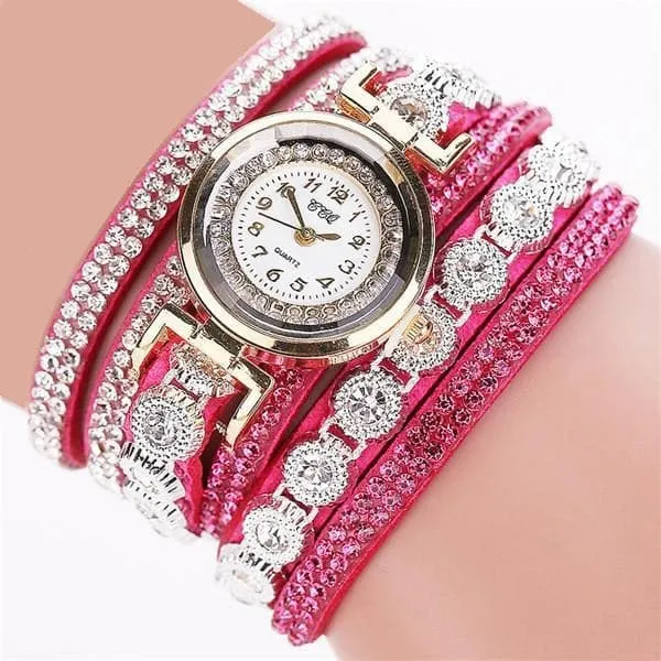 CCQ Women's Fashion Genuine Leather Luxury Straps Bracelet Watch