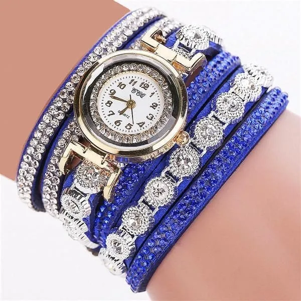 CCQ Women's Fashion Genuine Leather Luxury Straps Bracelet Watch