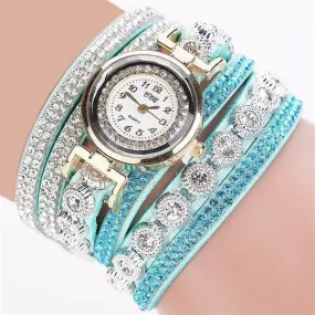 CCQ Women's Fashion Genuine Leather Luxury Straps Bracelet Watch