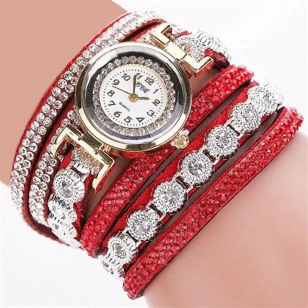 CCQ Women's Fashion Genuine Leather Luxury Straps Bracelet Watch