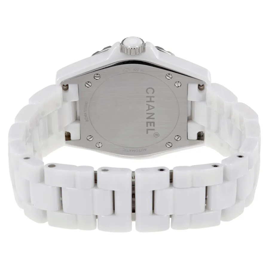 Chanel J12-365 White Opaline Diamond Dial Ceramic Ladies Watch H4345