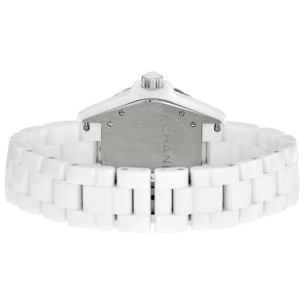 Chanel J12 Mother of Pearl Diamond Dial White Ceramic Unisex Watch H3214