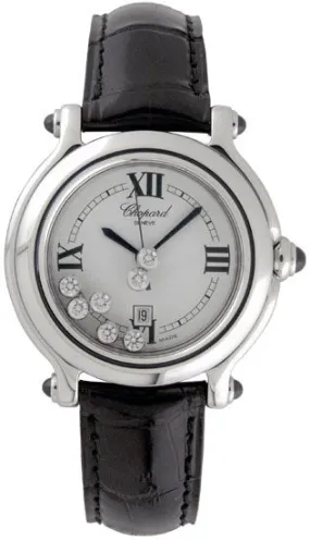 Chopard Happy Sport Diamond Steel Black Ladies Watch 27/8238-23