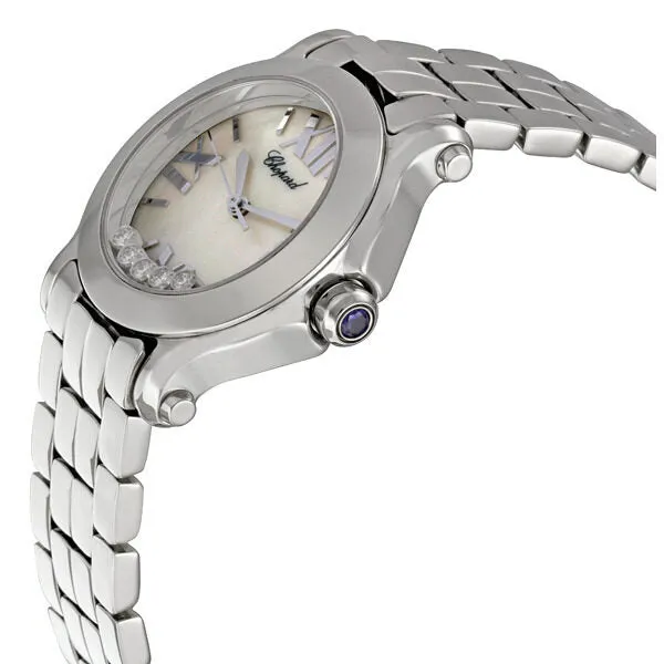 Chopard Happy Sport II Round Mother of Pearl Dial Ladies Watch 278509-3006