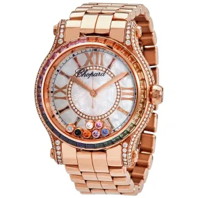Chopard Happy Sport Ladies 18kt Rose Gold Automatic Watch 274891-5008