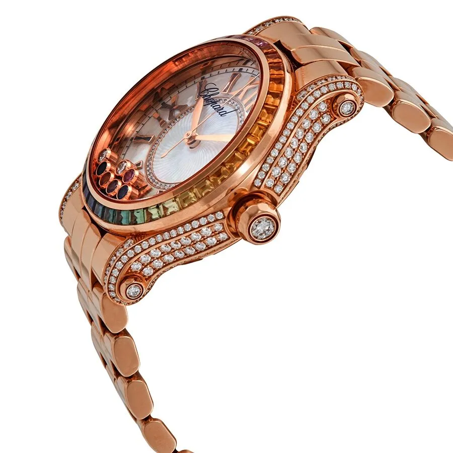 Chopard Happy Sport Ladies 18kt Rose Gold Automatic Watch 274891-5008