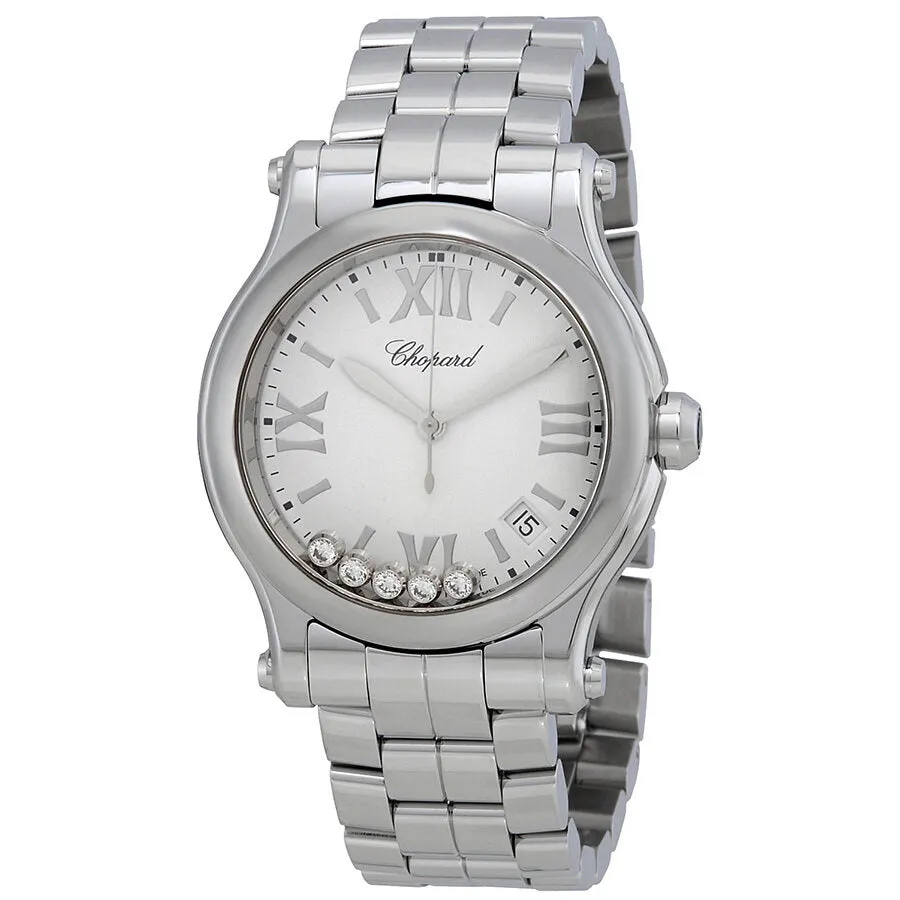 Chopard Happy Sport White Matte Dial Ladies Watch 278582-3002